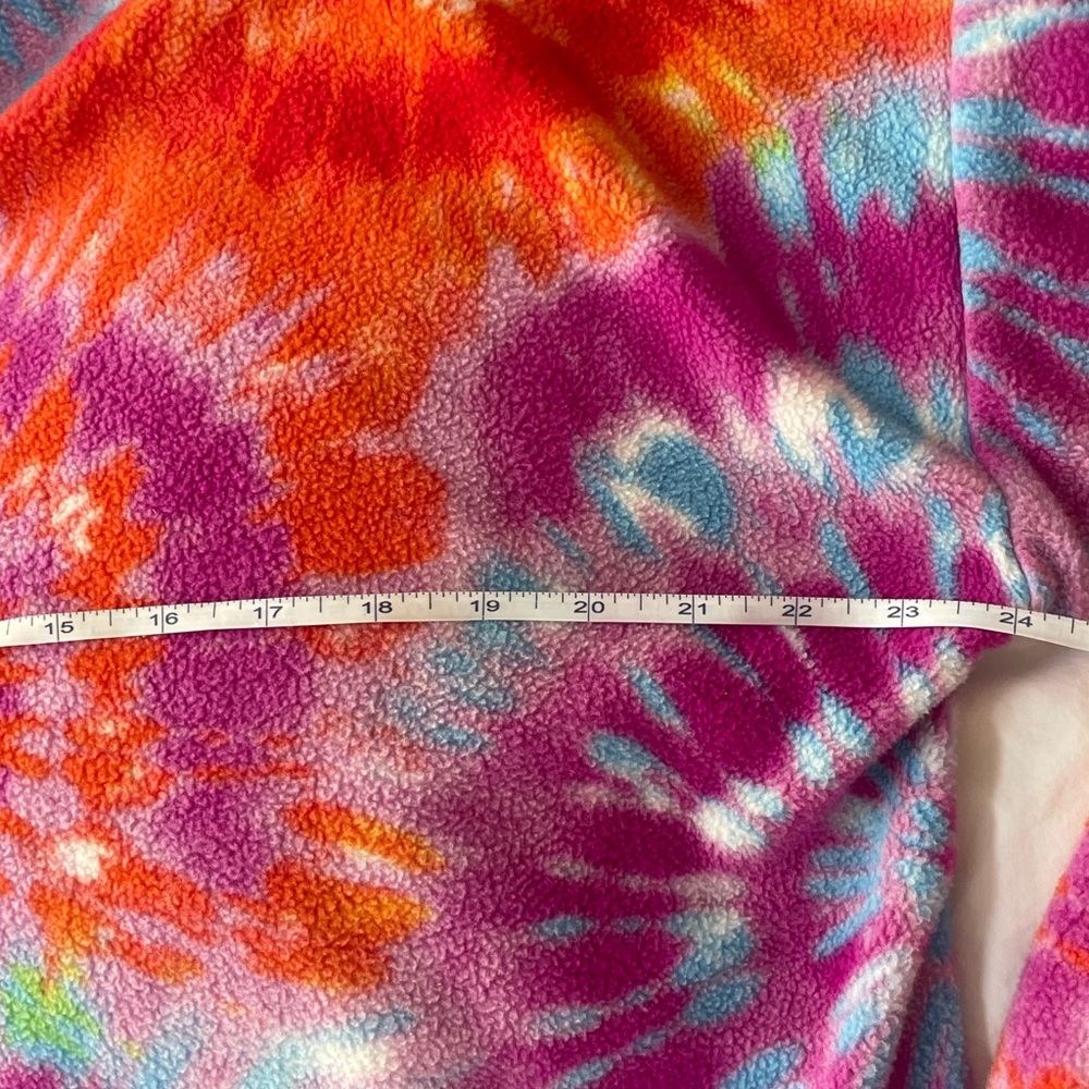 Hand Crafted Women's Tie-Dye Zip Fleece Sweater - - Picture 5 of 5